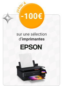 Jusqu'à -100€ sur une sélection d'imprimante Epson