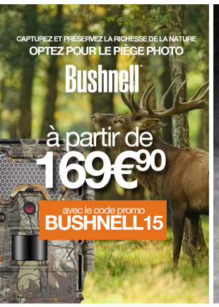 Capturez et préservez la nature, optez pour le piège photo Bushnell à partir de 169€90