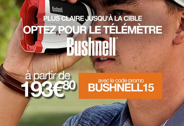 Plus claire jusqu'à la cible, optez pour le télémètre Bushnell à partir de 193€80