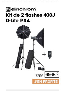 Elinchrom Kit de 2 flashes 400J D-Lite RX4