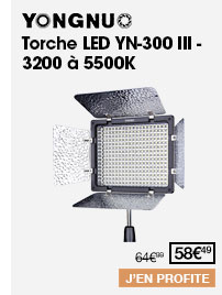 Yongnuo Torche LED YN-300 III - 3200 à 5500K