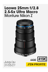 Laowa 25mm f/2.8 2.5-5x Ultra Macro Monture Nikon Z