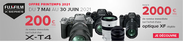 Fujifilm - 200 euros de remise sur l'achat d'un X-T4