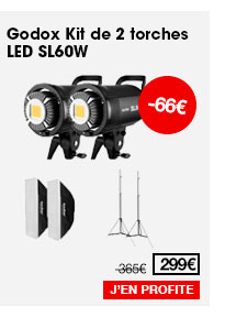 Godox Kit de 2 torches LED SL60W