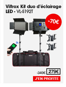 Viltrox Kit duo d'éclairage LED VL-S192T
