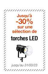  Jusqu’à -30% sur une sélection de Torches LED