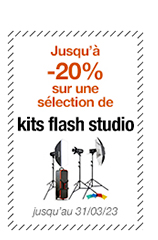 Jusqu’à -20% sur une sélection de Kits flash studio