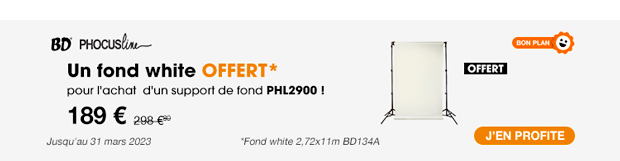 un fond white offert pour l’achat d’un PHL2900