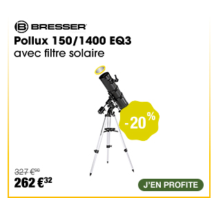 Bresser Pollux 150/1400 EQ3 avec filtre solaire