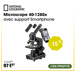 National Geographic Microscope 40-1280x avec support Smartphone