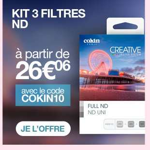 Kit 3 filtres ND à partir de 26€06