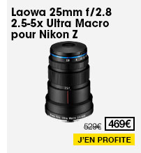 Laowa 25mm f/2.8 2.5-5x Ultra Macro pour Nikon Z