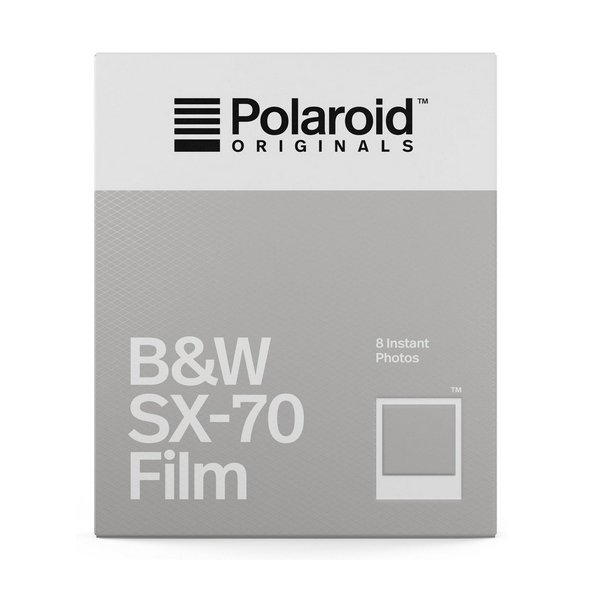 SX-70 B&W Film noir & blanc avec cadre blanc (8 poses)