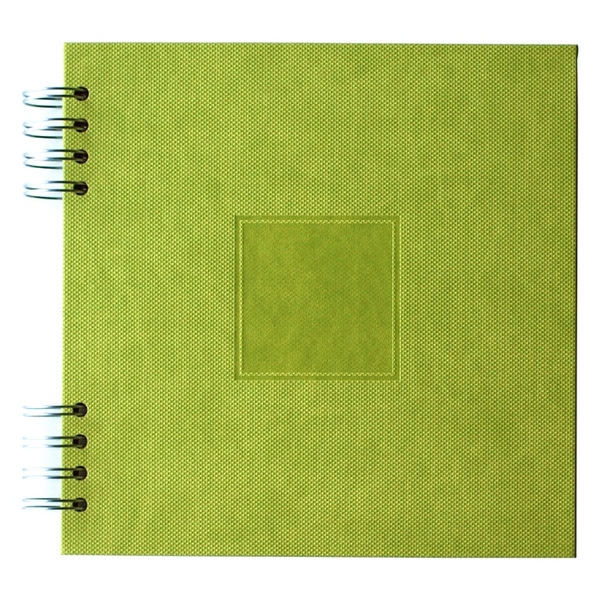 Album photo à spirale Jaipur Vert 20x20cm - 30 feuillets noirs 250gr - F022002
