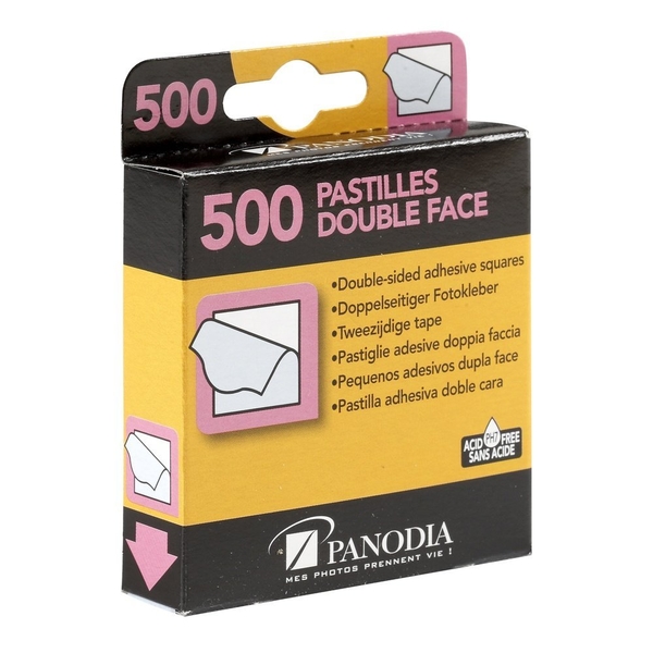Boîte de 500 pastilles adhésives double face - 270891