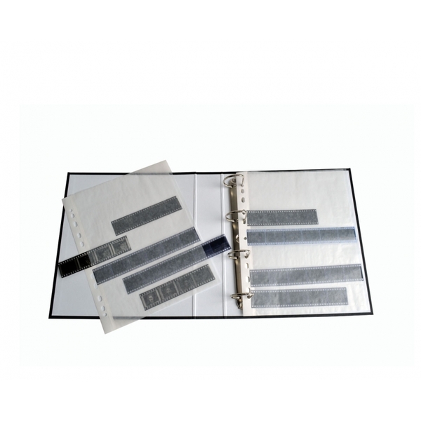 Feuillets en papier cristal ( pergamine ) pour négatifs 35mm -7 bandes - 100 pages