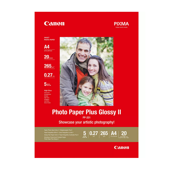 Papier photo brillant extra II A4 Canon PP-201 - 20 feuilles