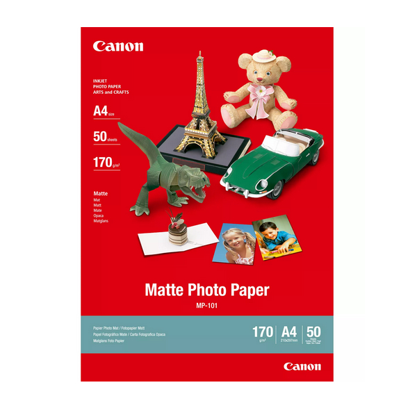 Papier photo mat A4 Canon MP-101 - 50 feuilles