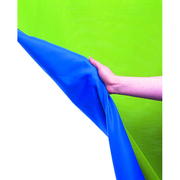 Fond fourreau réversible 3x3,5m Bleu/Vert (LAS5787)