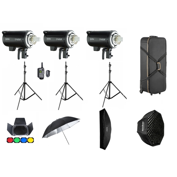 Kit 3 Flashs complet DP600III