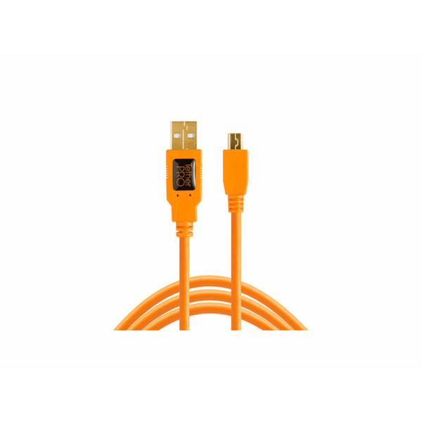 Câble USB 2.0 Vers Mini-B 5-PIN 4.6m - Orange