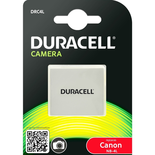 Batterie Duracell équivalente Canon NB-4L