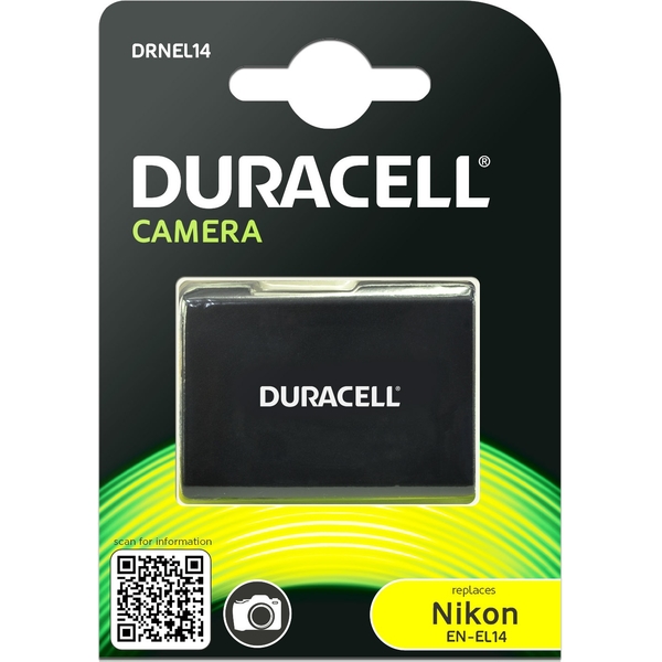 Batterie Duracell équivalente Nikon EN-EL14 et EN-EL14a