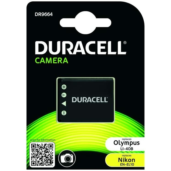 Batterie Duracell équivalente Olympus Li-40b Li-42b Nikon EN-EL10 Fujifilm NP-45
